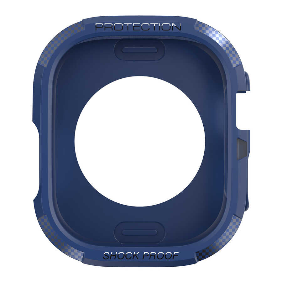 Apple Watch Ultra 49mm Silikon TPU Kasa Koruyucu Zore Watch Gard 17 Pembe