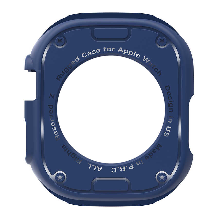 Apple Watch Ultra 49mm Silikon TPU Kasa Koruyucu Zore Watch Gard 17 Renksiz