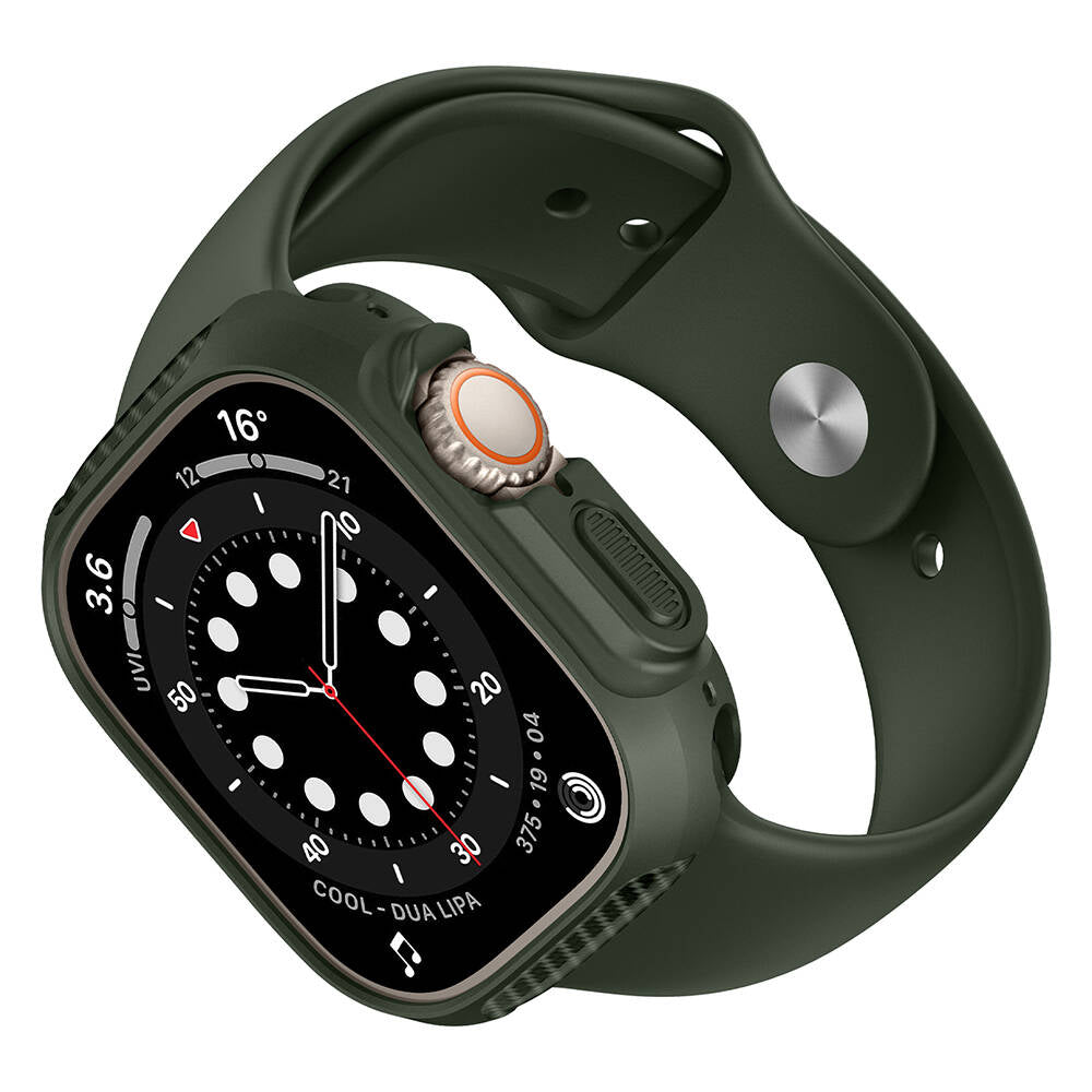 Apple Watch Ultra 49mm Silikon TPU Kasa Koruyucu Zore Watch Gard 31 Gri