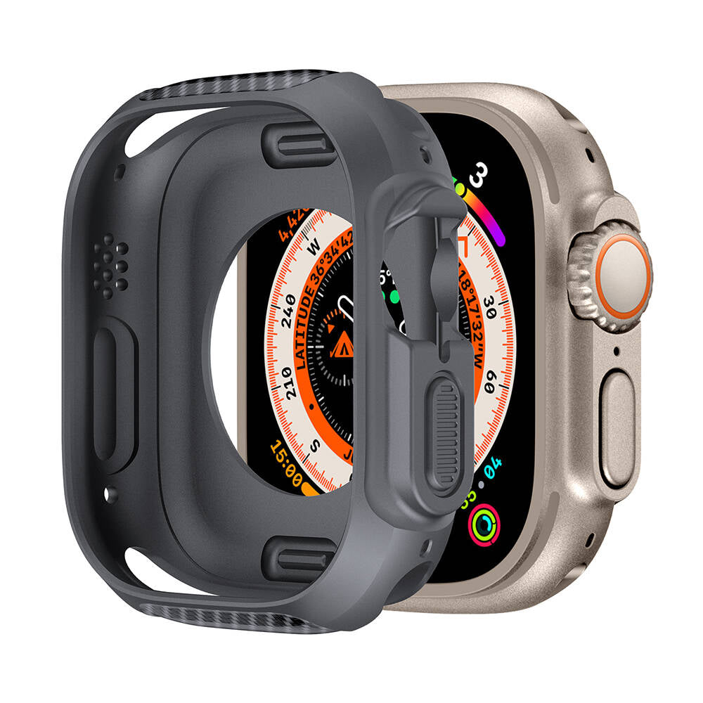 Apple Watch Ultra 49mm Silikon TPU Kasa Koruyucu Zore Watch Gard 31 Yeşil
