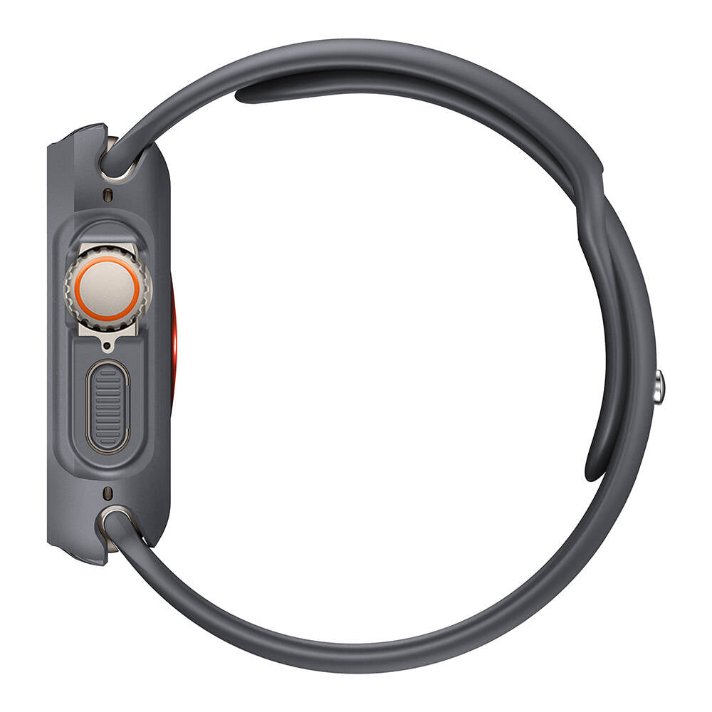 Apple Watch Ultra 49mm Silikon TPU Kasa Koruyucu Zore Watch Gard 31 Siyah