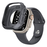 Apple Watch Ultra 49mm Silikon TPU Kasa Koruyucu Zore Watch Gard 31 Siyah