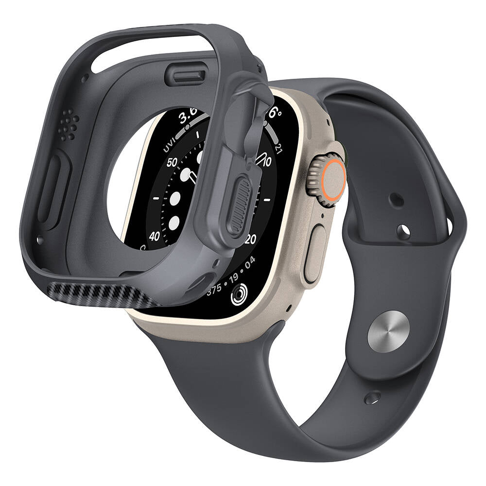 Apple Watch Ultra 49mm Silikon TPU Kasa Koruyucu Zore Watch Gard 31 Siyah