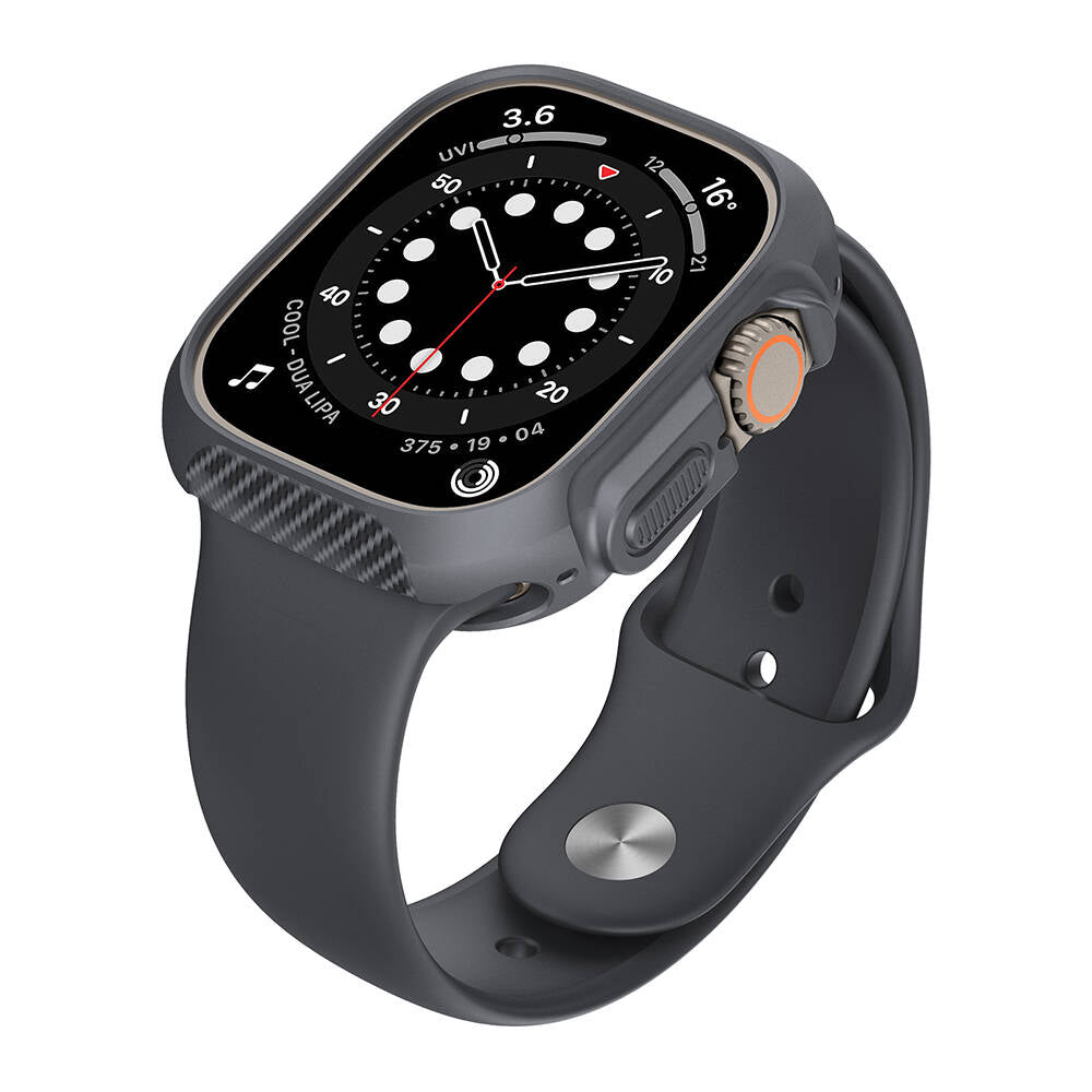 Apple Watch Ultra 49mm Silikon TPU Kasa Koruyucu Zore Watch Gard 31 Siyah