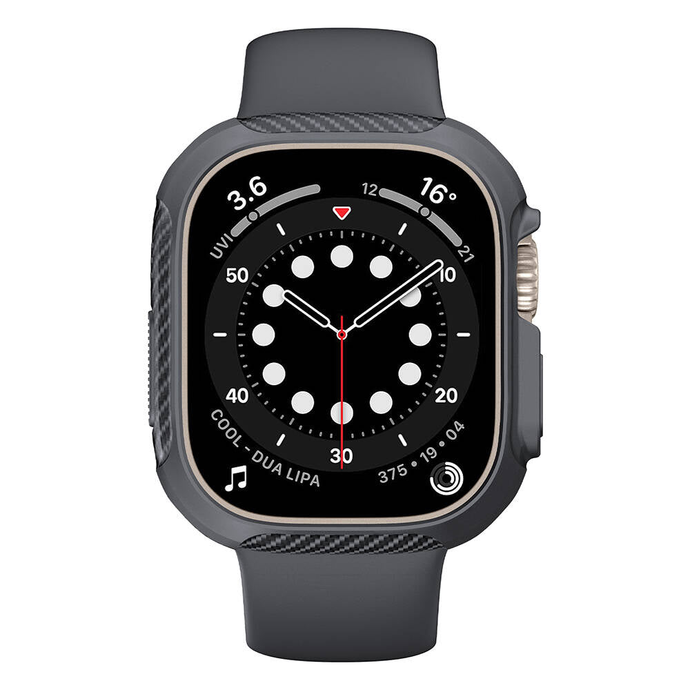 Apple Watch Ultra 49mm Silikon TPU Kasa Koruyucu Zore Watch Gard 31 Siyah