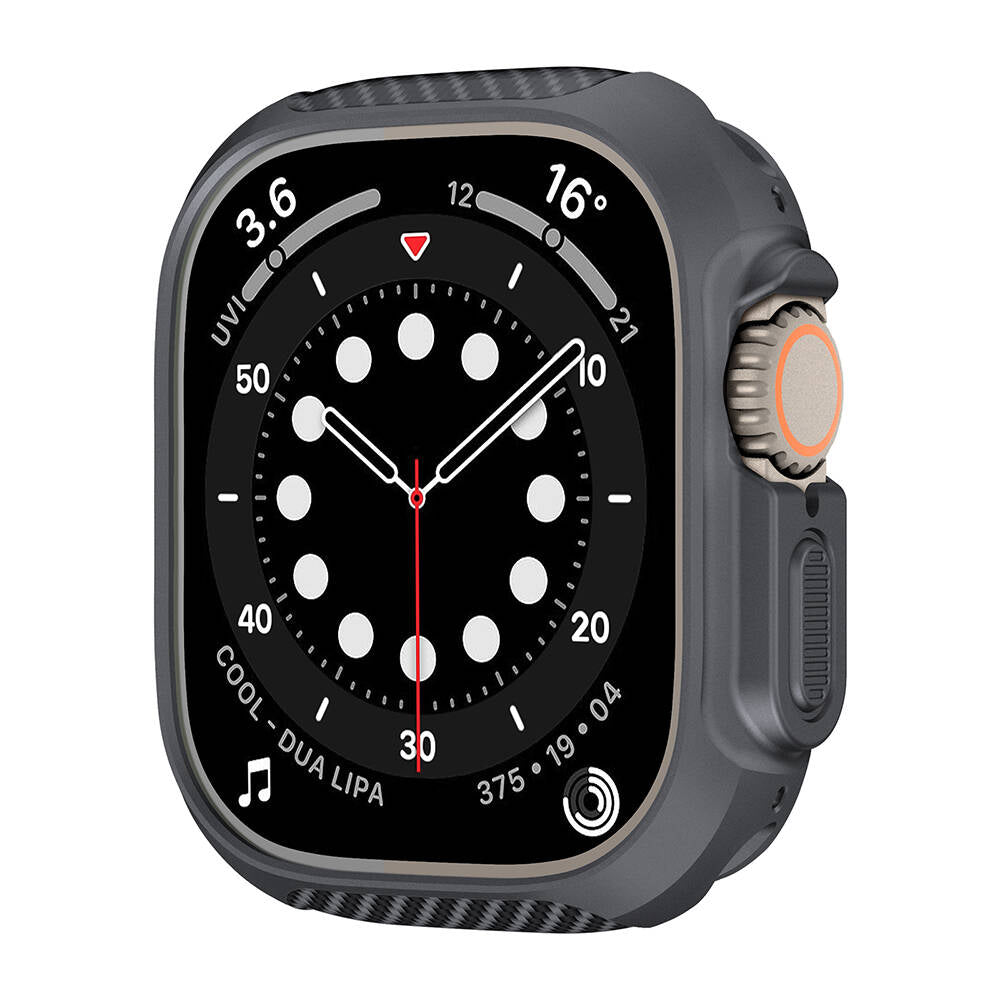 Apple Watch Ultra 49mm Silikon TPU Kasa Koruyucu Zore Watch Gard 31 Siyah
