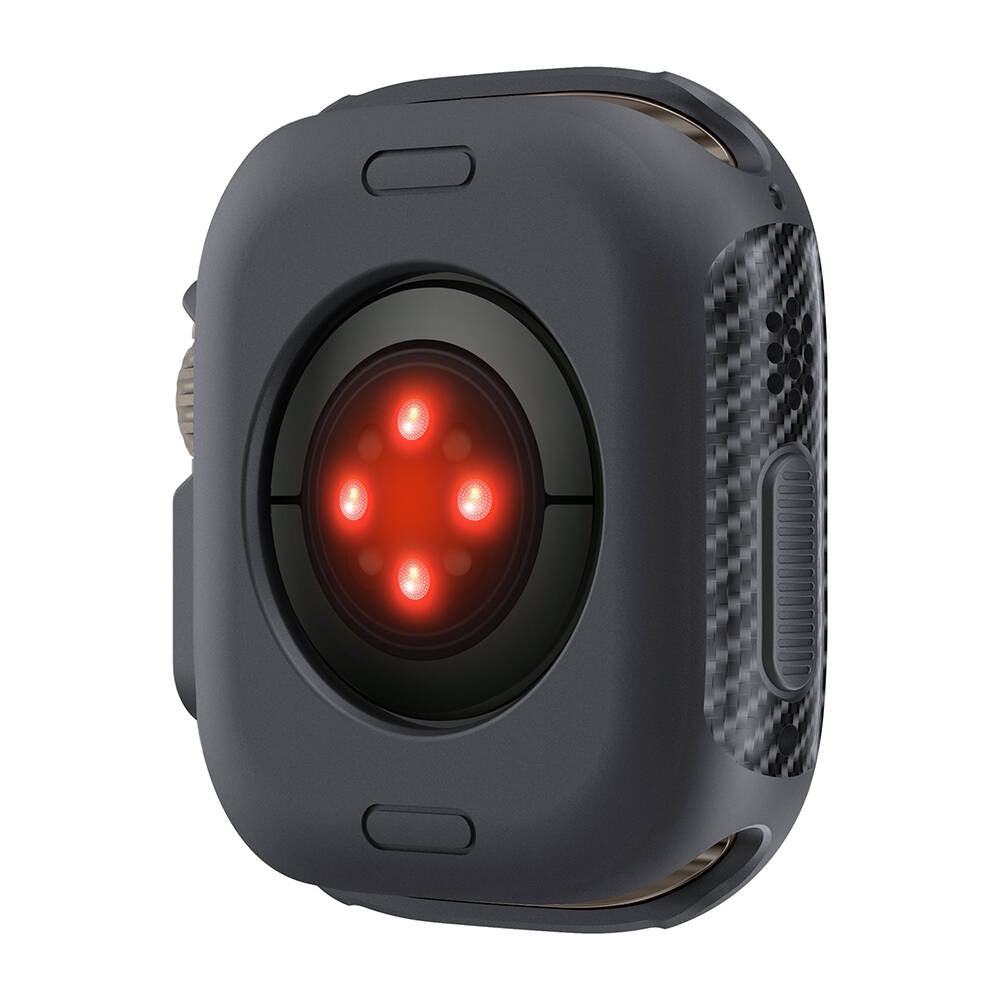 Apple Watch Ultra 49mm Silikon TPU Kasa Koruyucu Zore Watch Gard 31 Siyah
