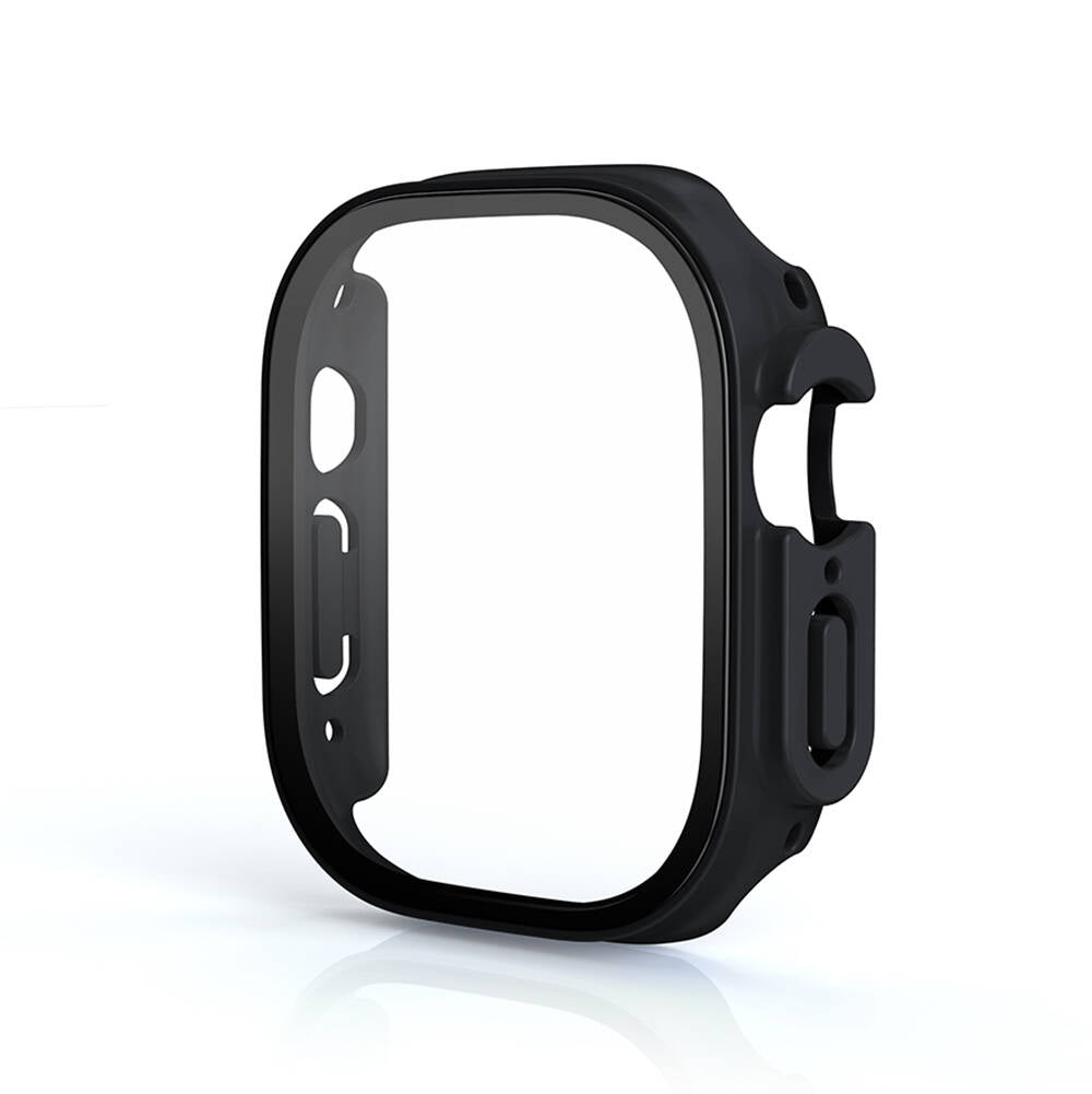 Apple Watch Ultra 49mm Zore 01 Kasa ve Ekran Koruyucu Siyah