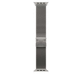 Apple Watch Ultra 49mm Zore KRD-100 Titanyum Hasır Kordon Siyah-Titanyum