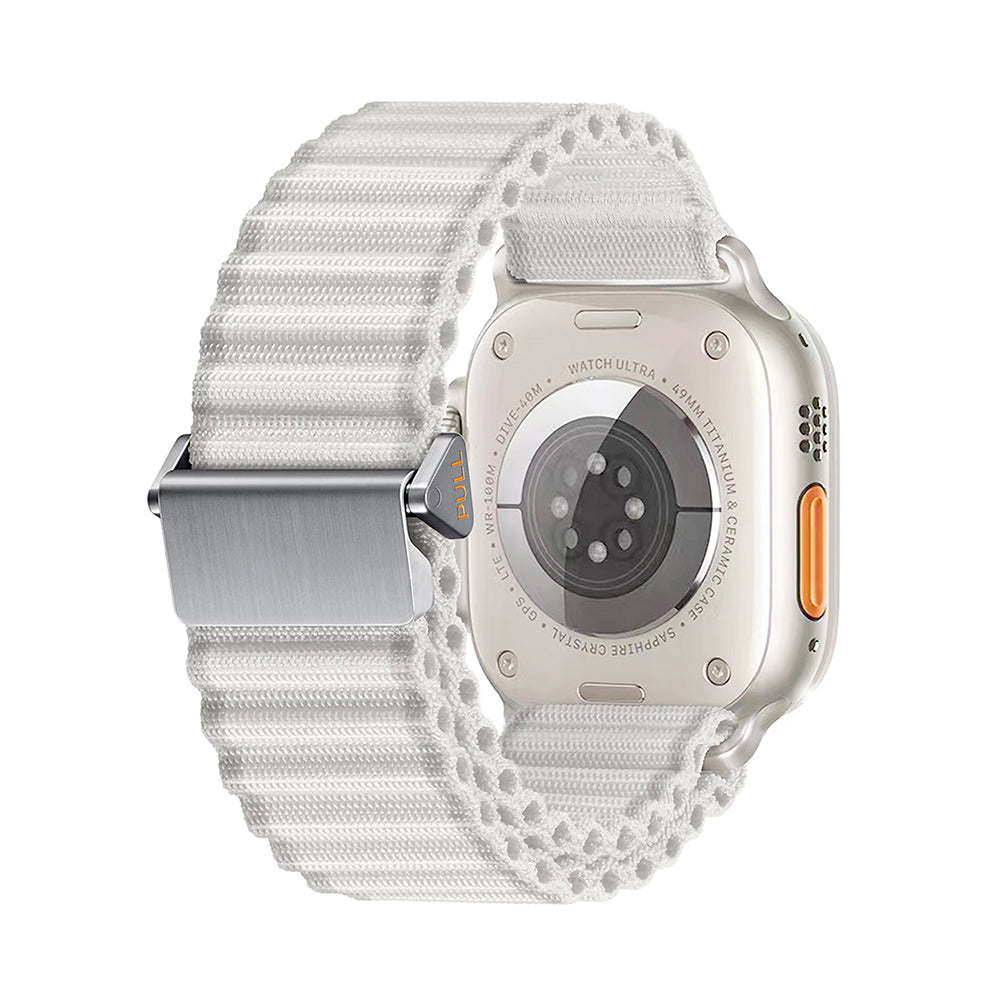 Apple Watch Ultra 49mm Zore KRD-123 Naylon Kumaş Hasır Örgülü Kordon Yeşil