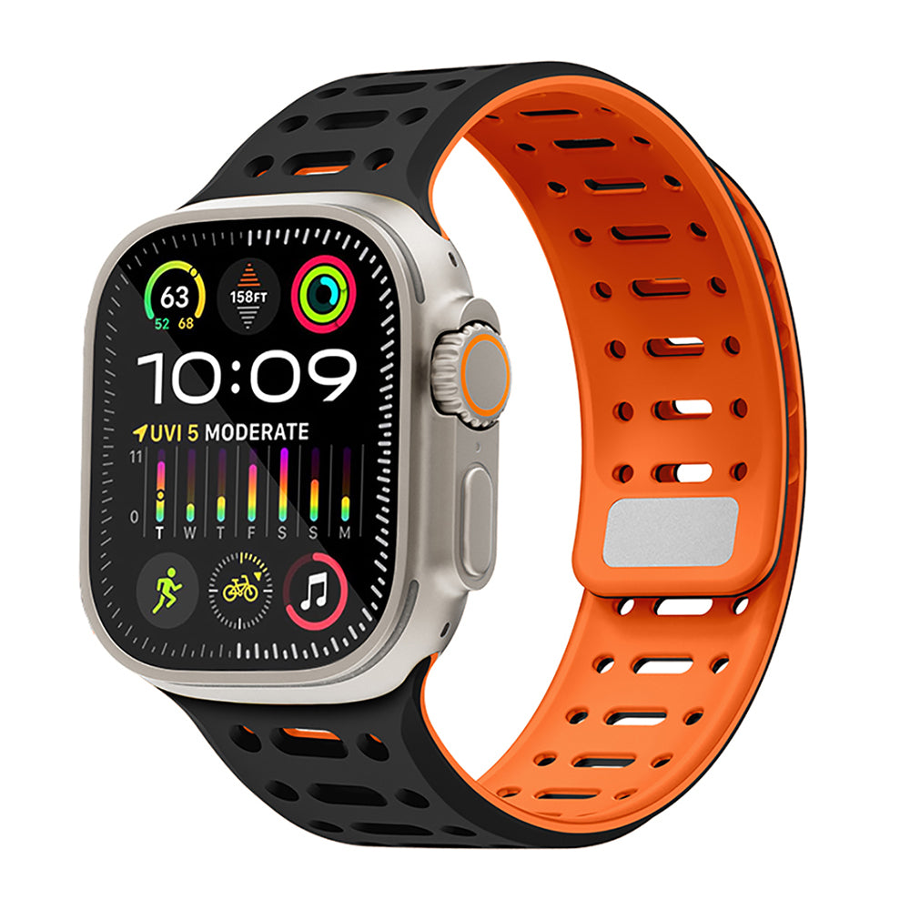 Apple Watch Ultra 49mm Zore KRD-124 Silikon Kordon Strap Kayış Sarı