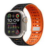 Apple Watch Ultra 49mm Zore KRD-124 Silikon Kordon Strap Kayış Koyu Yeşil-Gri
