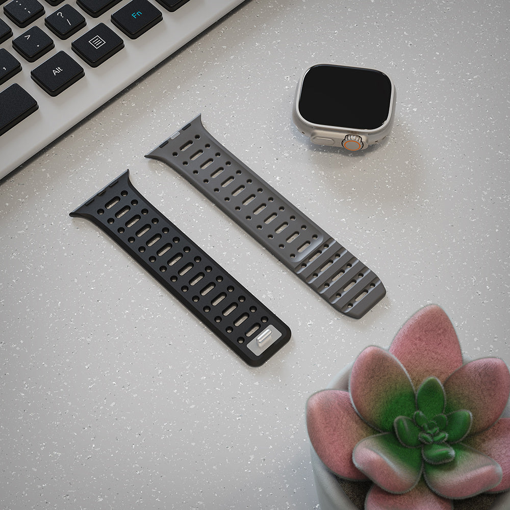 Apple Watch Ultra 49mm Zore KRD-124 Silikon Kordon Strap Kayış Sarı