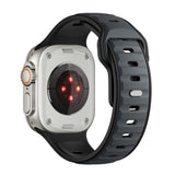 Apple Watch Ultra 49mm Zore KRD-135 Silikon Kordon Strap Kayış Siyah