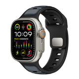 Apple Watch Ultra 49mm Zore KRD-135 Silikon Kordon Strap Kayış Siyah