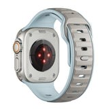 Apple Watch Ultra 49mm Zore KRD-135 Silikon Kordon Strap Kayış Açık Mavi-Gri