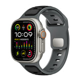 Apple Watch Ultra 49mm Zore KRD-135 Silikon Kordon Strap Kayış Siyah