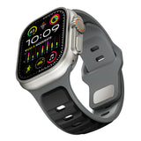 Apple Watch Ultra 49mm Zore KRD-135 Silikon Kordon Strap Kayış Siyah