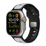 Apple Watch Ultra 49mm Zore KRD-135 Silikon Kordon Strap Kayış Siyah