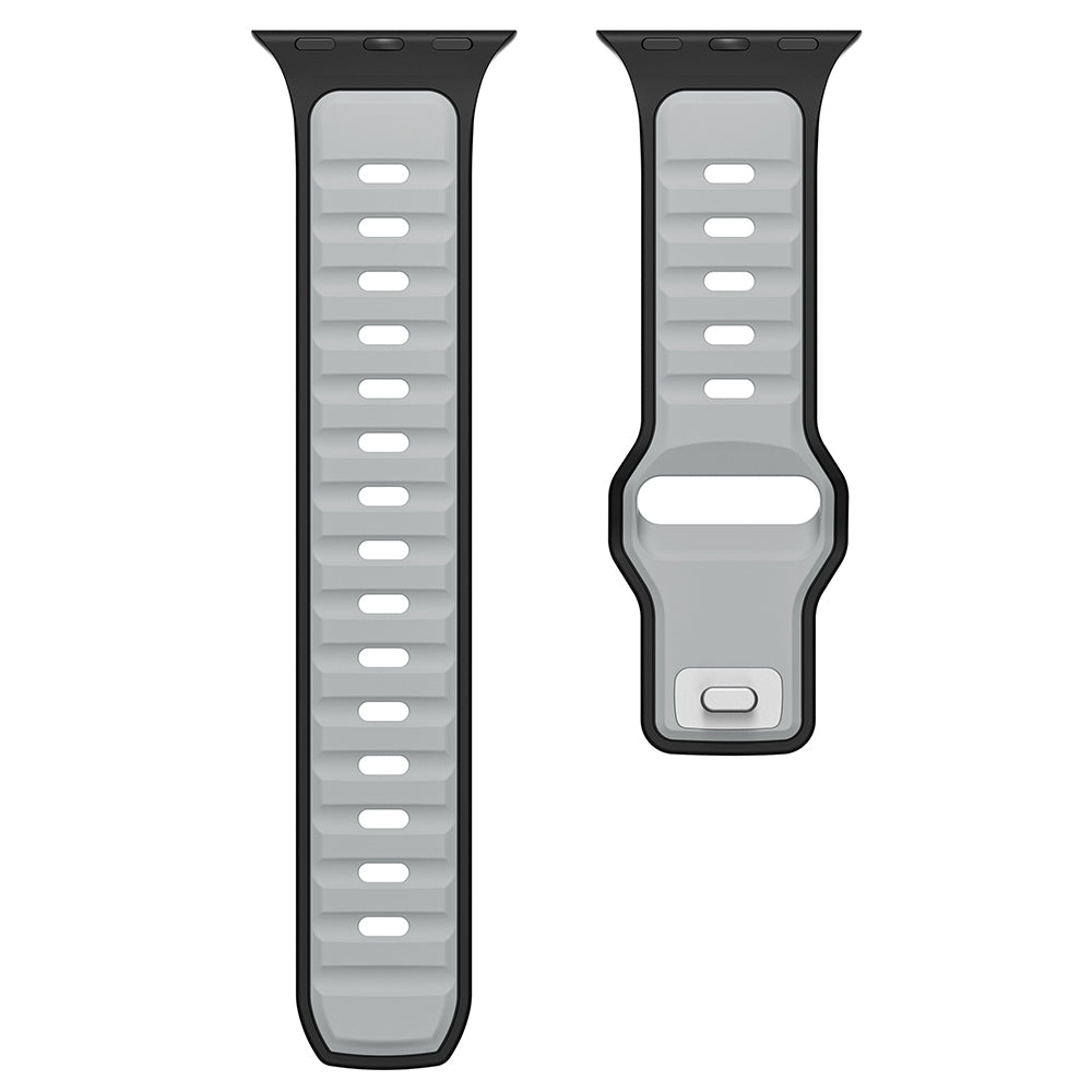 Apple Watch Ultra 49mm Zore KRD-135 Silikon Kordon Strap Kayış Siyah