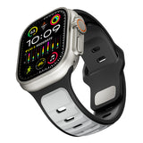 Apple Watch Ultra 49mm Zore KRD-135 Silikon Kordon Strap Kayış Siyah