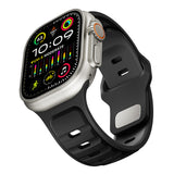 Apple Watch Ultra 49mm Zore KRD-135 Silikon Kordon Strap Kayış Siyah