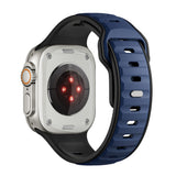 Apple Watch Ultra 49mm Zore KRD-135 Silikon Kordon Strap Kayış Lacivert-Siyah