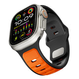 Apple Watch Ultra 49mm Zore KRD-135 Silikon Kordon Strap Kayış Siyah