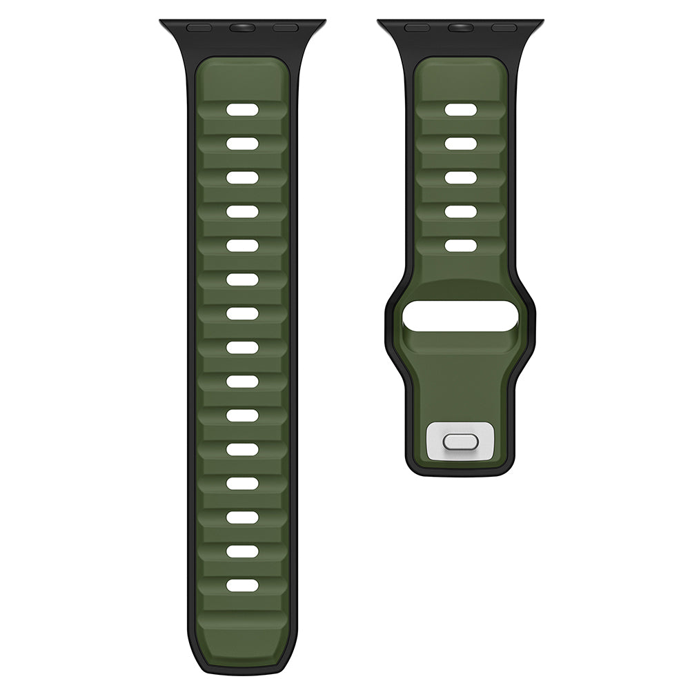Apple Watch Ultra 49mm Zore KRD-135 Silikon Kordon Strap Kayış Siyah