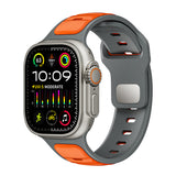 Apple Watch Ultra 49mm Zore KRD-135 Silikon Kordon Strap Kayış Siyah