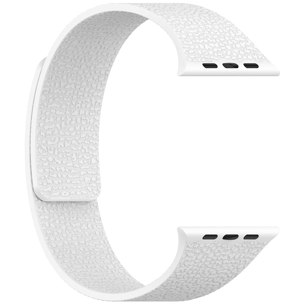 Apple Watch Ultra 49mm Zore KRD-136 Kabartma Desenli Silikon Kordon Starlight