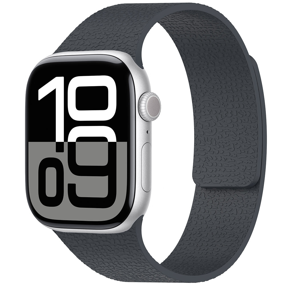 Apple Watch Ultra 49mm Zore KRD-136 Kabartma Desenli Silikon Kordon Gri