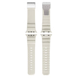 Apple Watch Ultra 49mm Zore KRD-145 Metal Tokalı Silikon Kordon Siyah