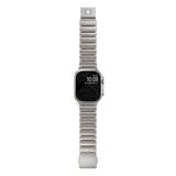 Apple Watch Ultra 49mm Zore KRD-149 Metal Silikon Kordon Siyah-Turuncu