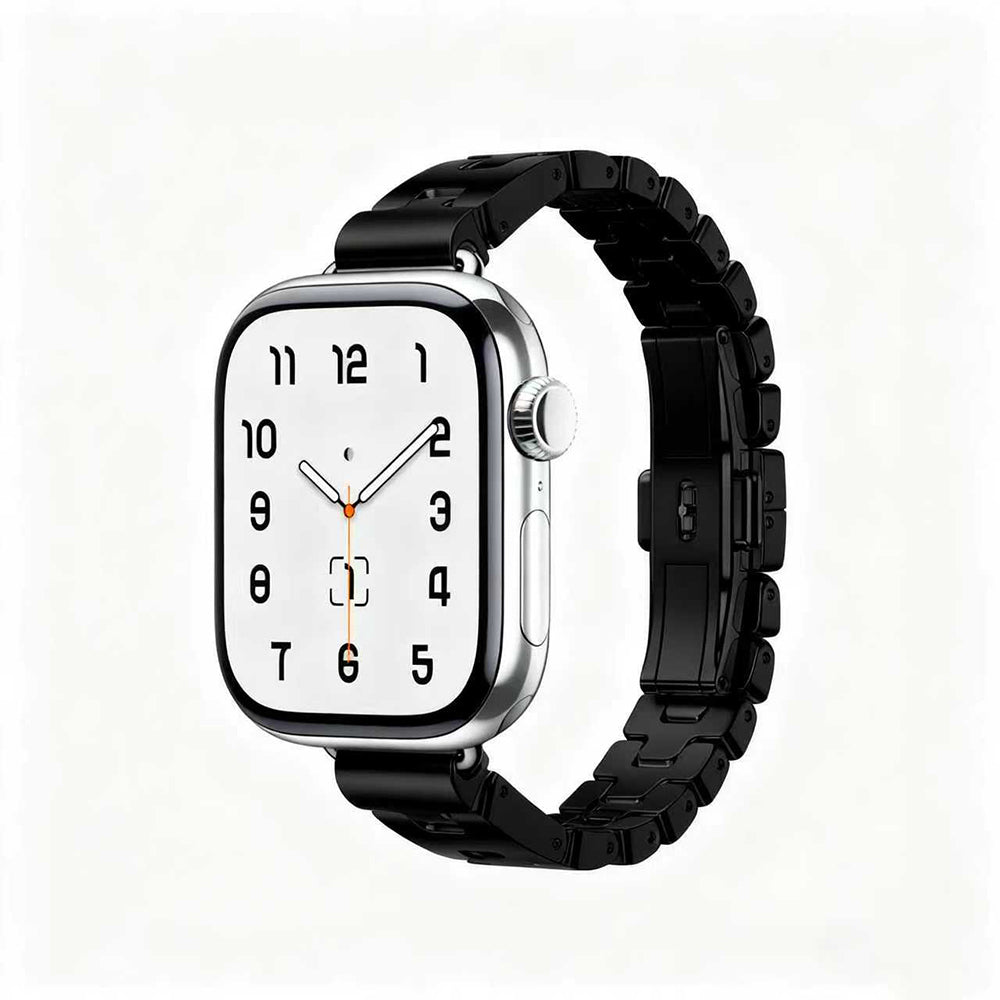 Apple Watch Ultra 49mm Zore KRD-150 Metal Kordon Siyah