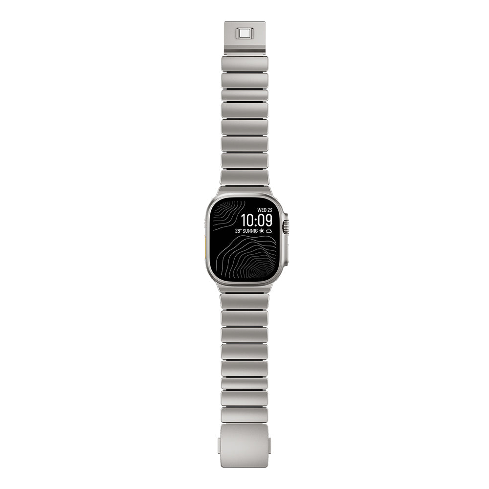 Apple Watch Ultra 49mm Zore KRD-152 Titanyum Silikon Kordon Siyah-Yeşil