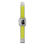 Apple Watch Ultra 49mm Zore KRD-152 Titanyum Silikon Kordon Gri-Yeşil