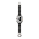 Apple Watch Ultra 49mm Zore KRD-152 Titanyum Silikon Kordon Siyah-Yeşil