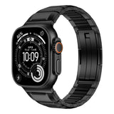 Apple Watch Ultra 49mm Zore KRD-155 Metal Silikon Kordon Siyah