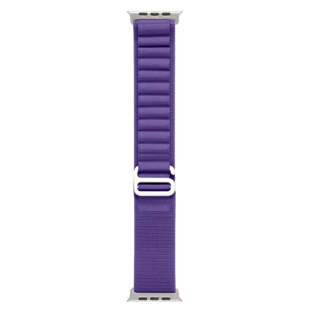 Apple Watch Ultra 49mm Zore KRD-74 Hasır Kordon Mor