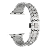 Apple Watch Ultra 49mm Zore KRD-83 Metal Kordon Gümüş