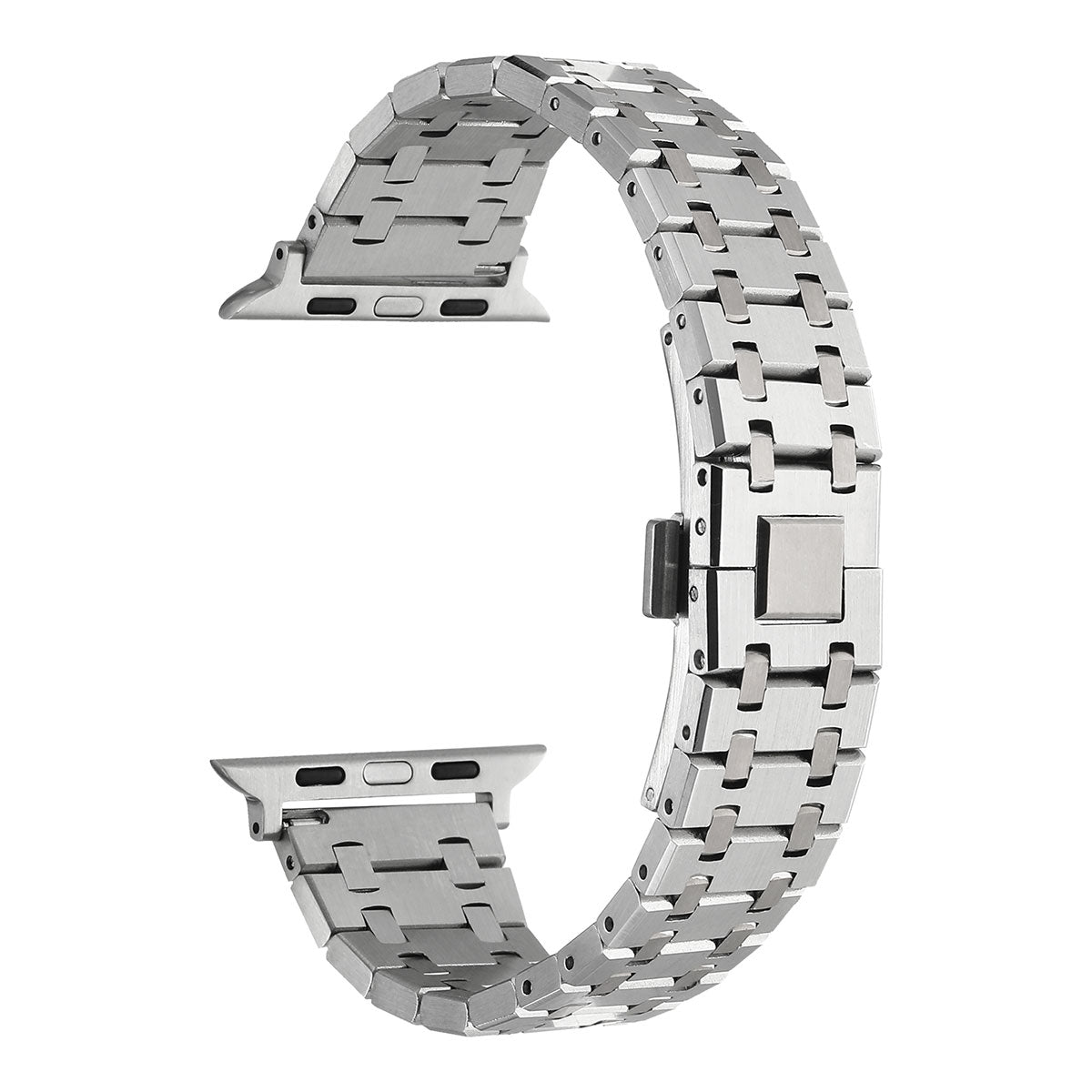 Apple Watch Ultra 49mm Zore KRD-83 Metal Kordon Gümüş