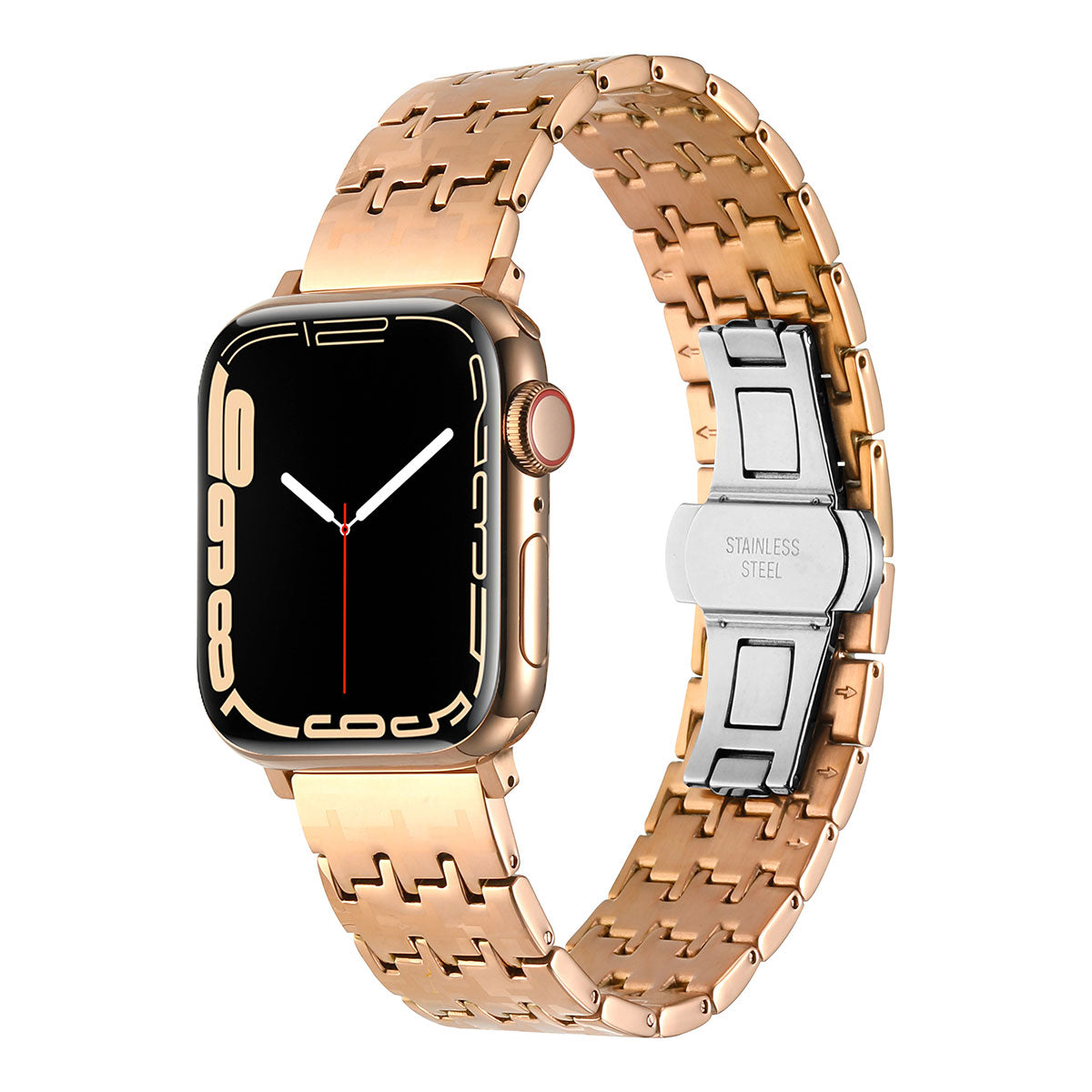 Apple Watch Ultra 49mm Zore KRD-86 Metal Kordon Rose Gold