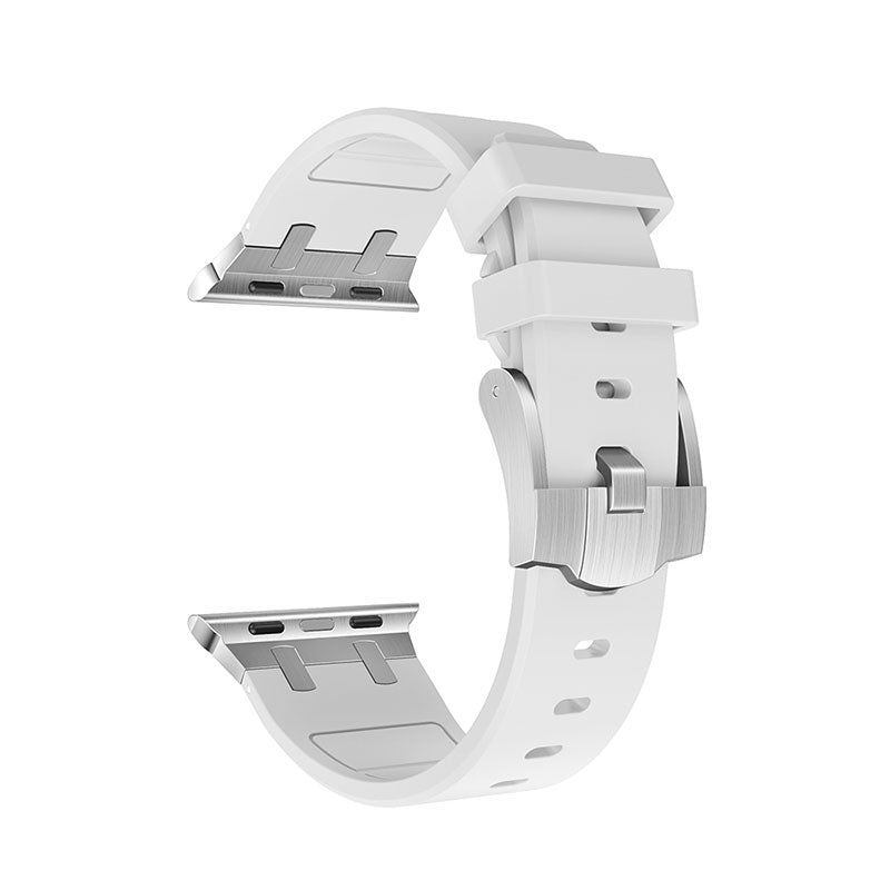 Apple Watch Ultra 49mm Zore KRD-89 Silikon Kordon Gümüş
