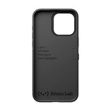 iPhone 15 Pro Kılıf Özelleştirilebilir 3 Fonksiyonlu Bluetooth Bağlantılı Bitmo Lab Bangcase Akıllı M-safe Kapak Siyah