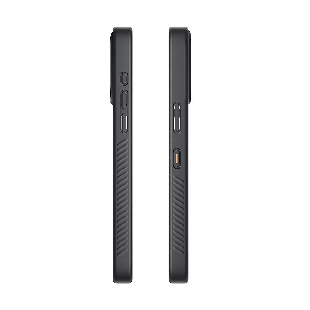 iPhone 15 Pro Kılıf Özelleştirilebilir 3 Fonksiyonlu Bluetooth Bağlantılı Bitmo Lab Bangcase Akıllı M-safe Kapak Siyah