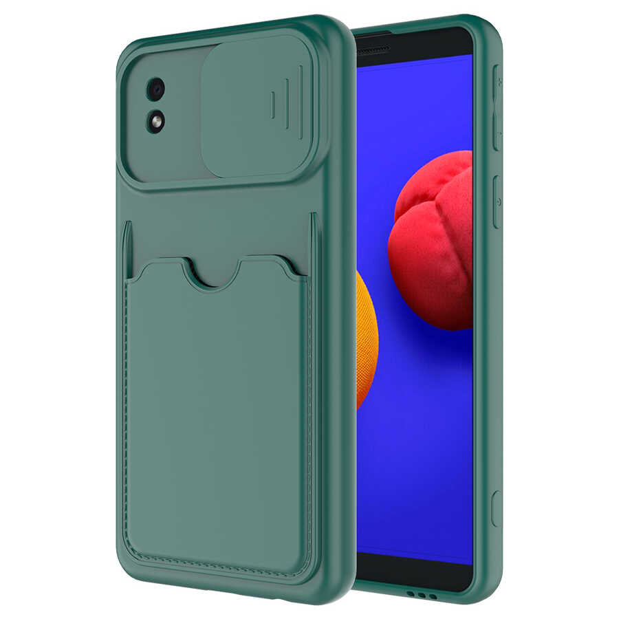 Galaxy A01 Core Kılıf Zore Kartix Kapak Lacivert