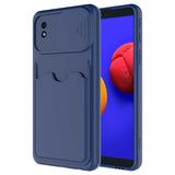 Galaxy A01 Core Kılıf Zore Kartix Kapak Lacivert