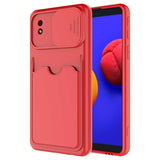 Galaxy A01 Core Kılıf Zore Kartix Kapak Kırmızı