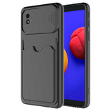 Galaxy A01 Core Kılıf Zore Kartix Kapak Siyah